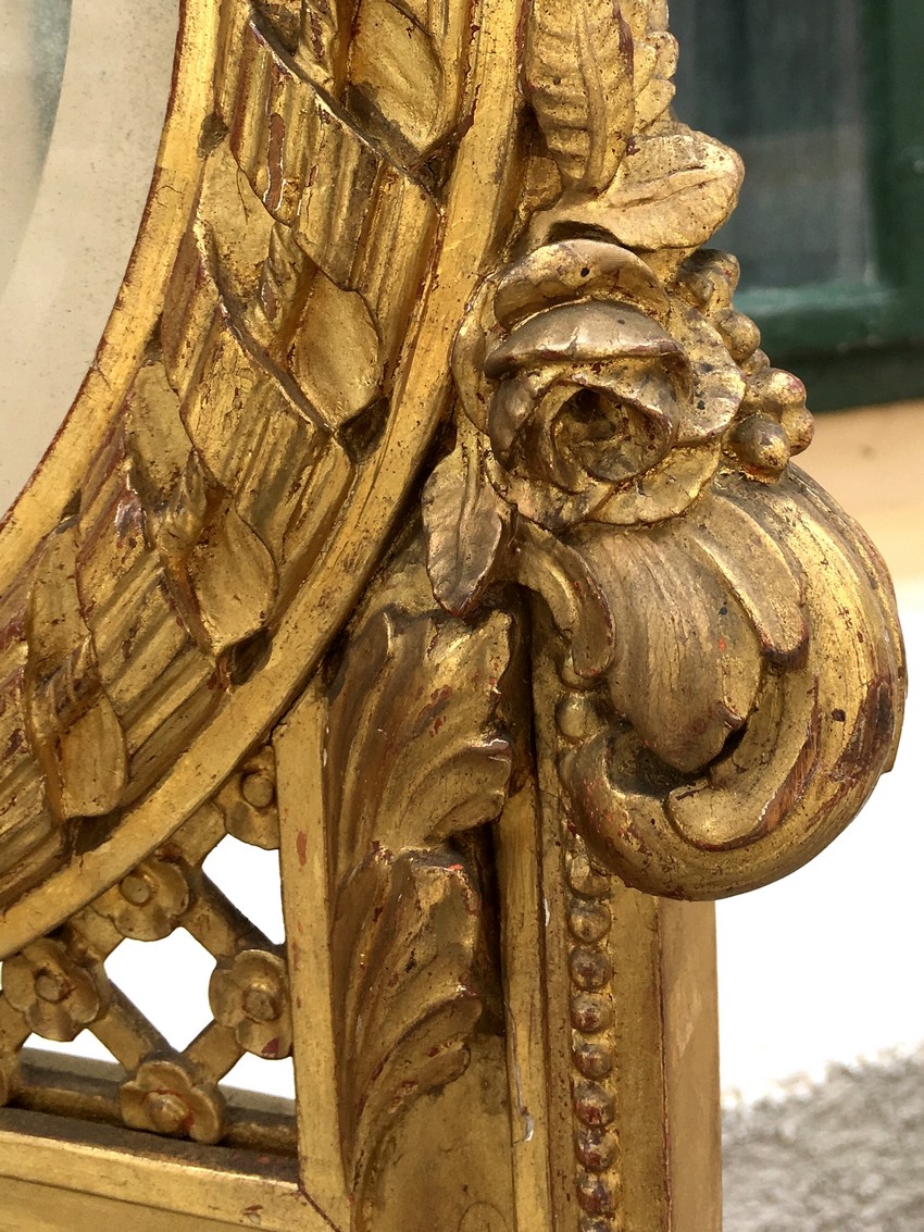 Paravent antik Rosenlaub Louis XVI