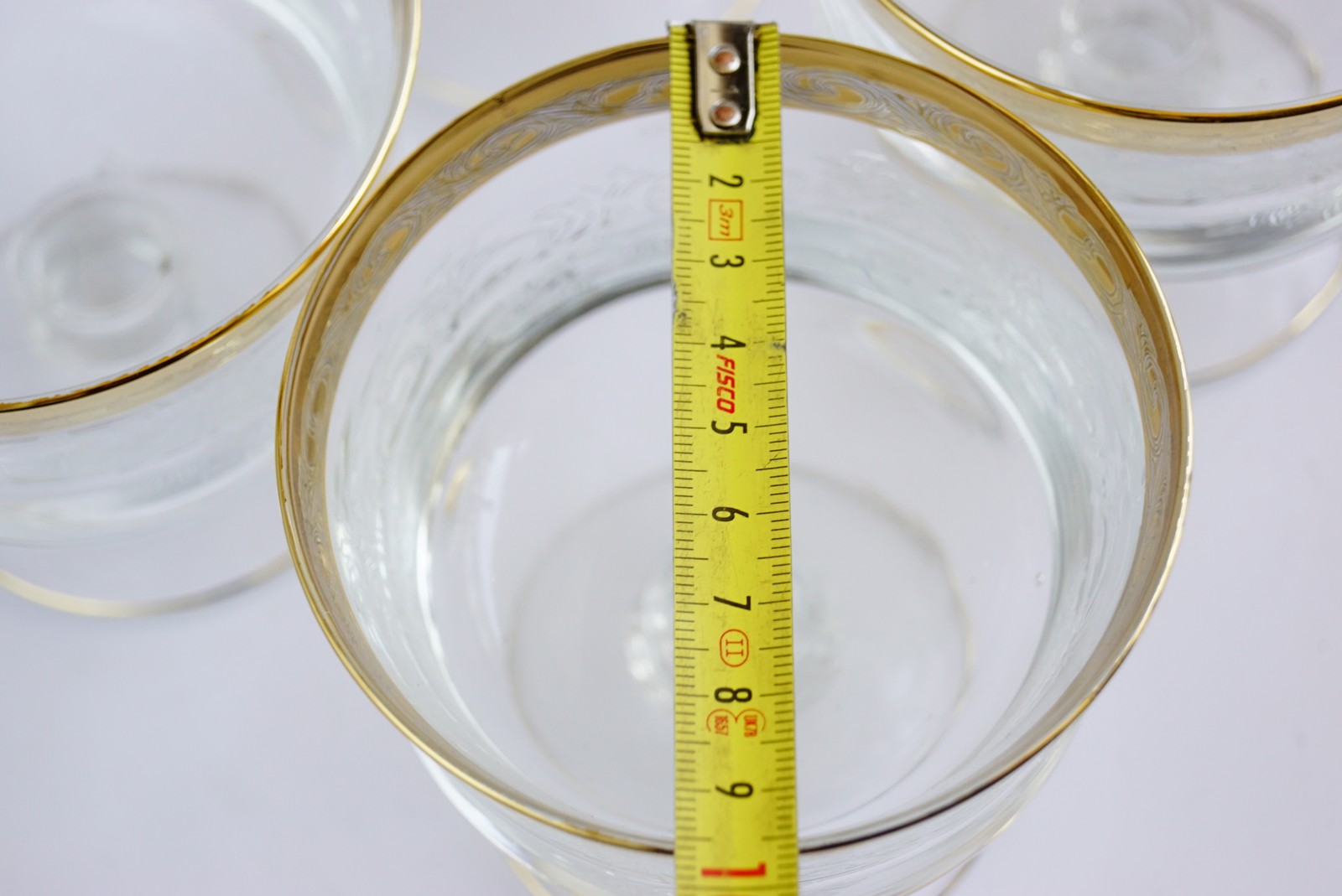 Champagnergläser Murano Medici Goldrand Sorbetglas Vintage neuwertig