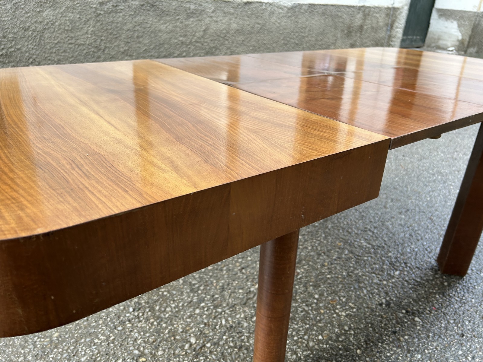 artdeco tisch antik ausziehbar nuss art deco Speisetisch massivholz antiquität brutalistisch