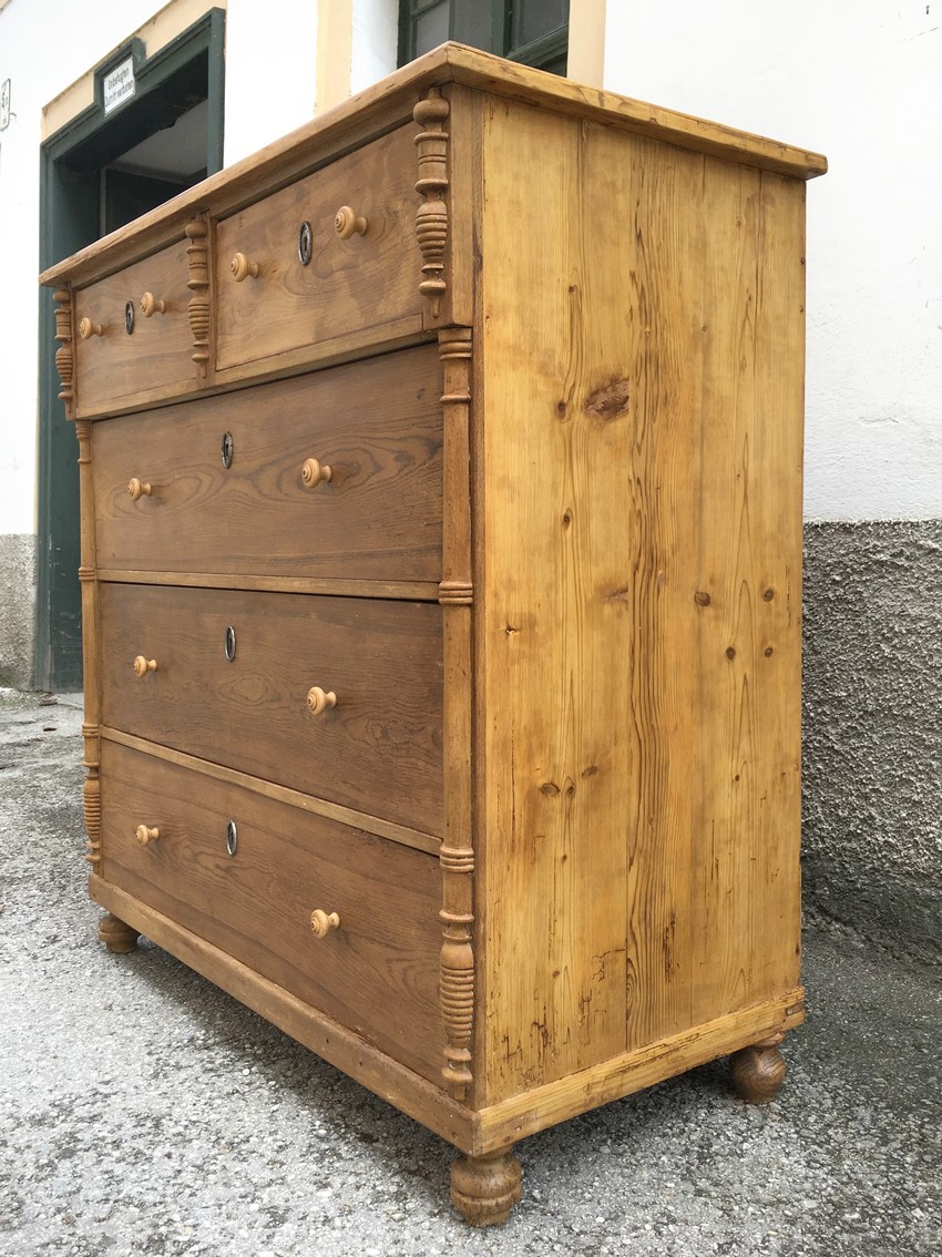Kommode antik Massiv Holz groß Küche Schrank