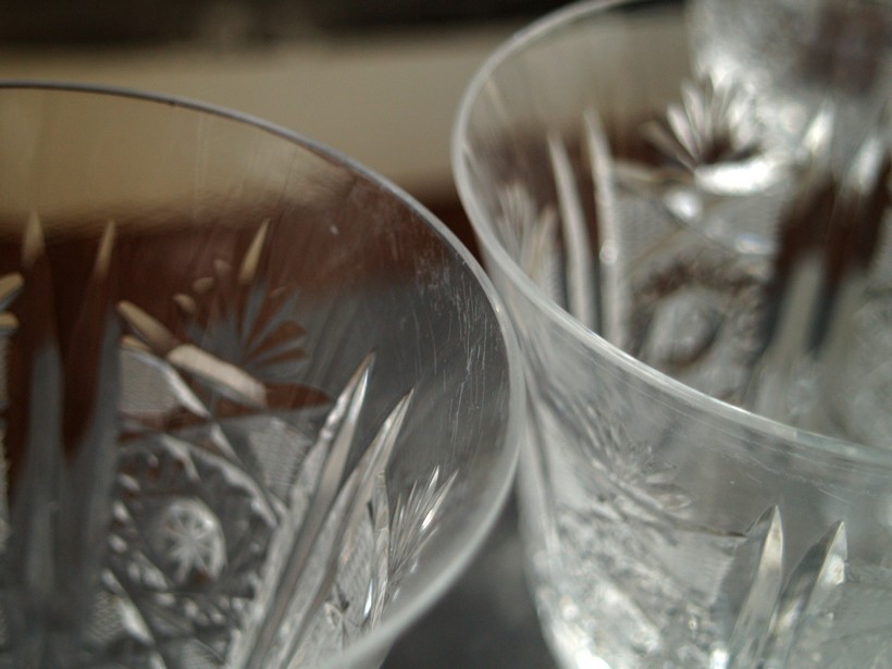 Bleikristall Weingläser