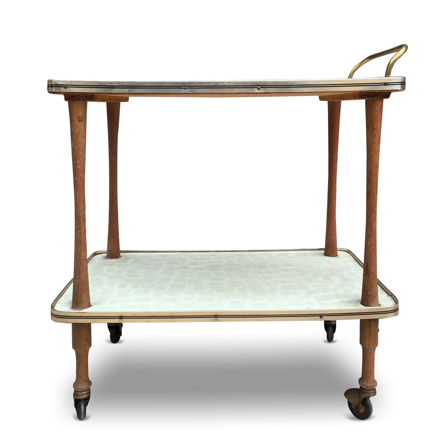 Servierwagen Barwagen Serviertisch Retro Vintage Midcentury Sixties Rollen