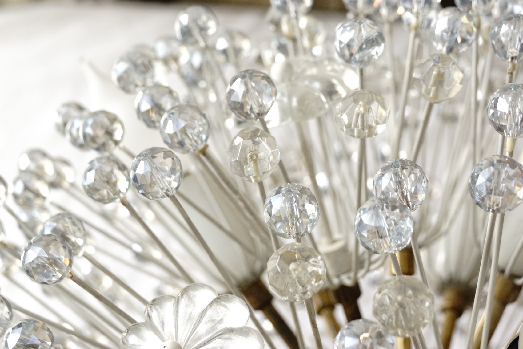 Deckenlampe Emil Stejnar Design Wandlampe Pusteblume Snowball Vintage Kristalle