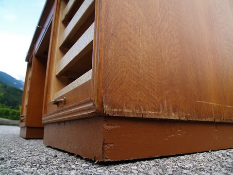 Schreibtisch Rollladen antik Vintage