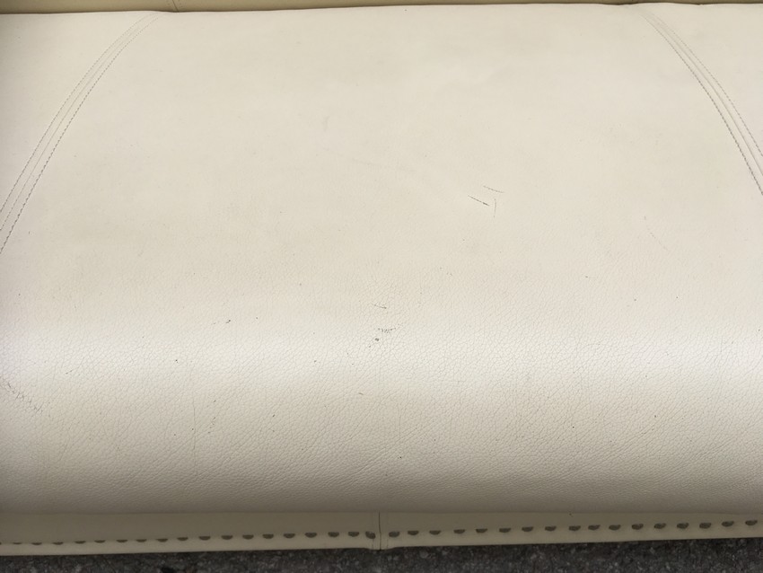 Bretz Gaudi Sofa Recamiere creme Leder