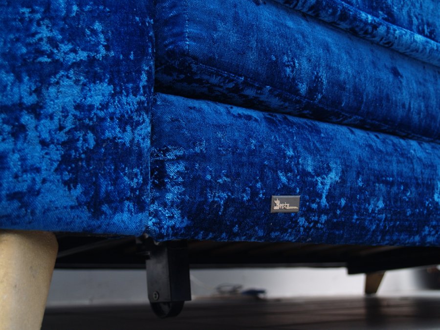 Bretz Sofa blau Bettsofa ausziehbar
