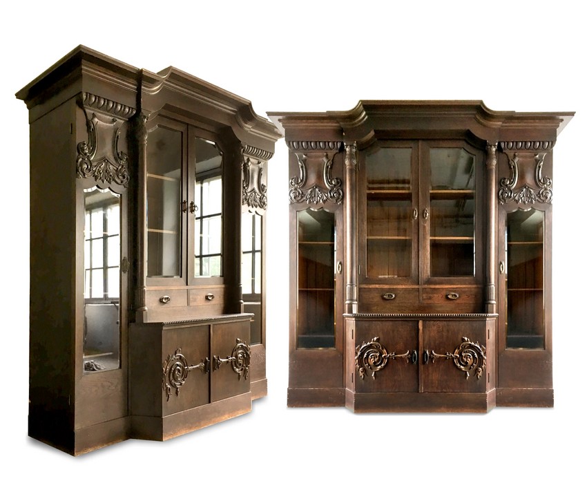 Geschirrschrank antik Bücherschrank 1860 Sale Massivholz Onlineshop Antikhändler Sale