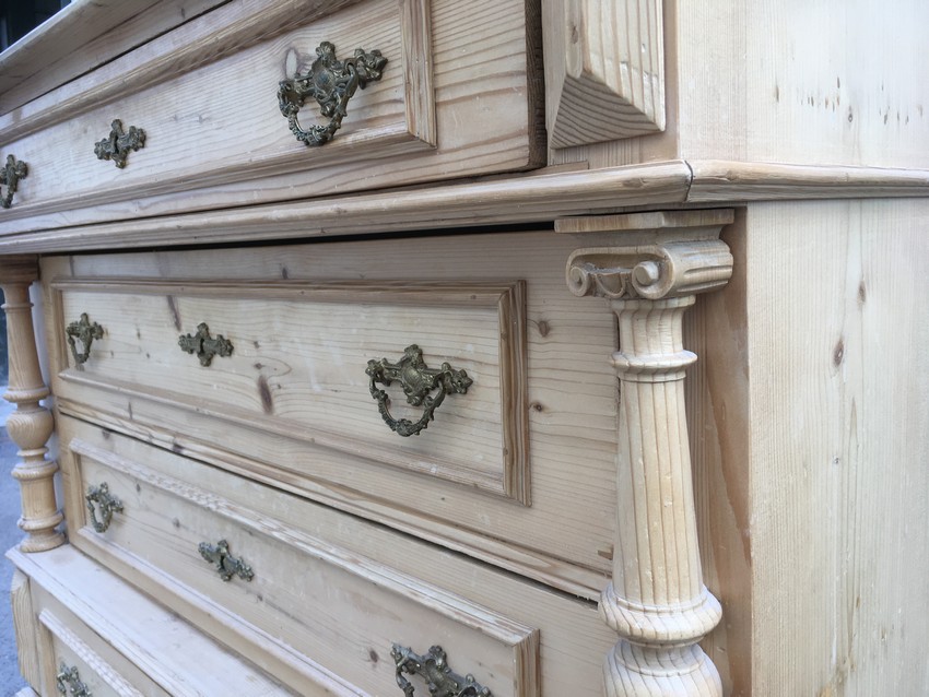 Kommode Antik Naturholz Landhaus Möbel