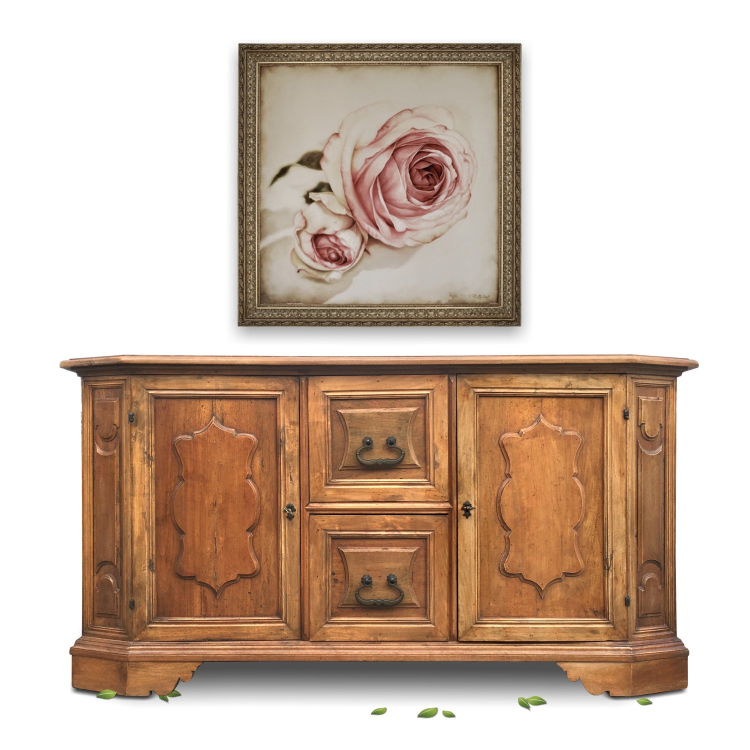 Kommode Sideboard Anrichte Antikstil Altholz stattliches Möbel im Ritterstil