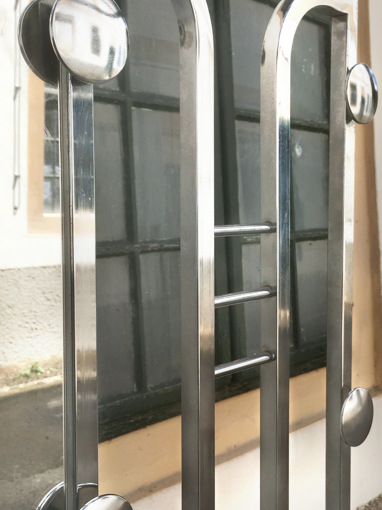 Garderobe Garderobenwand Art Deco Metall Chrom