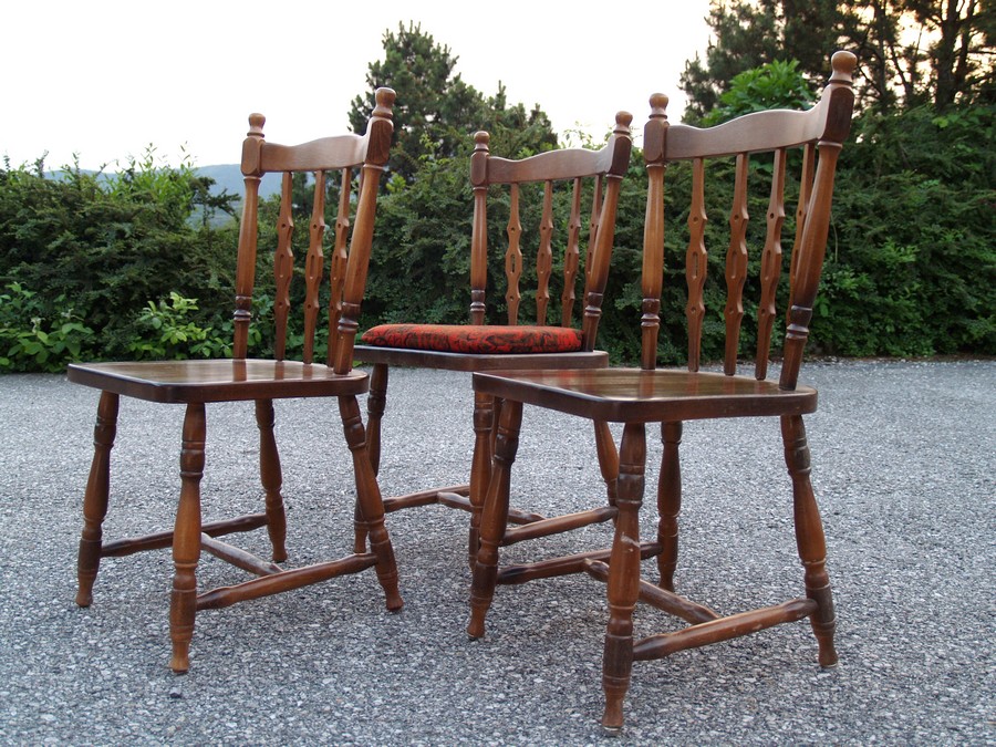 Sprossenstühle Sessel Vintage