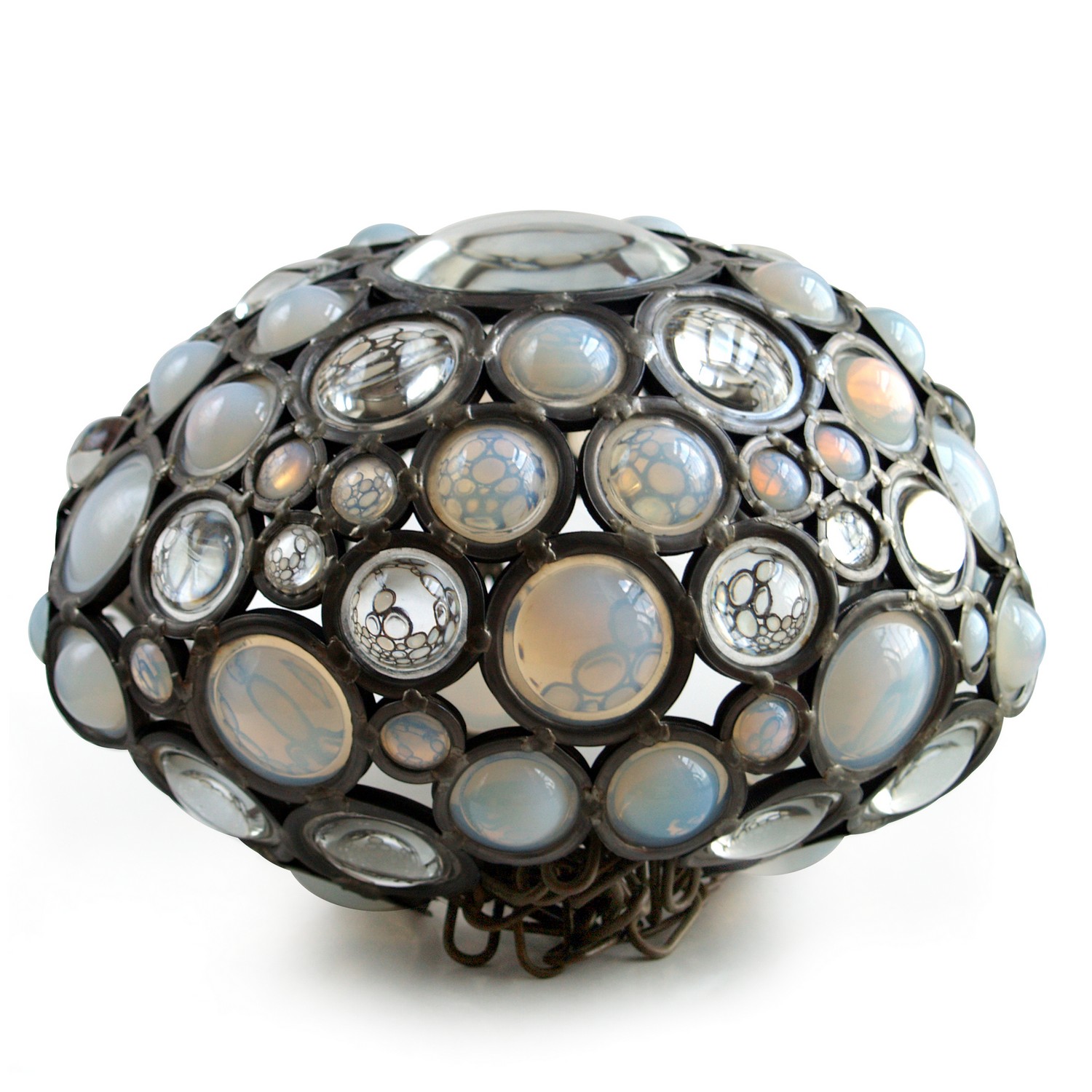 Hängelampe Bleiverglasung tolle Form Leuchter Luster Lampenschirm Haengelampe Bleiverglasung