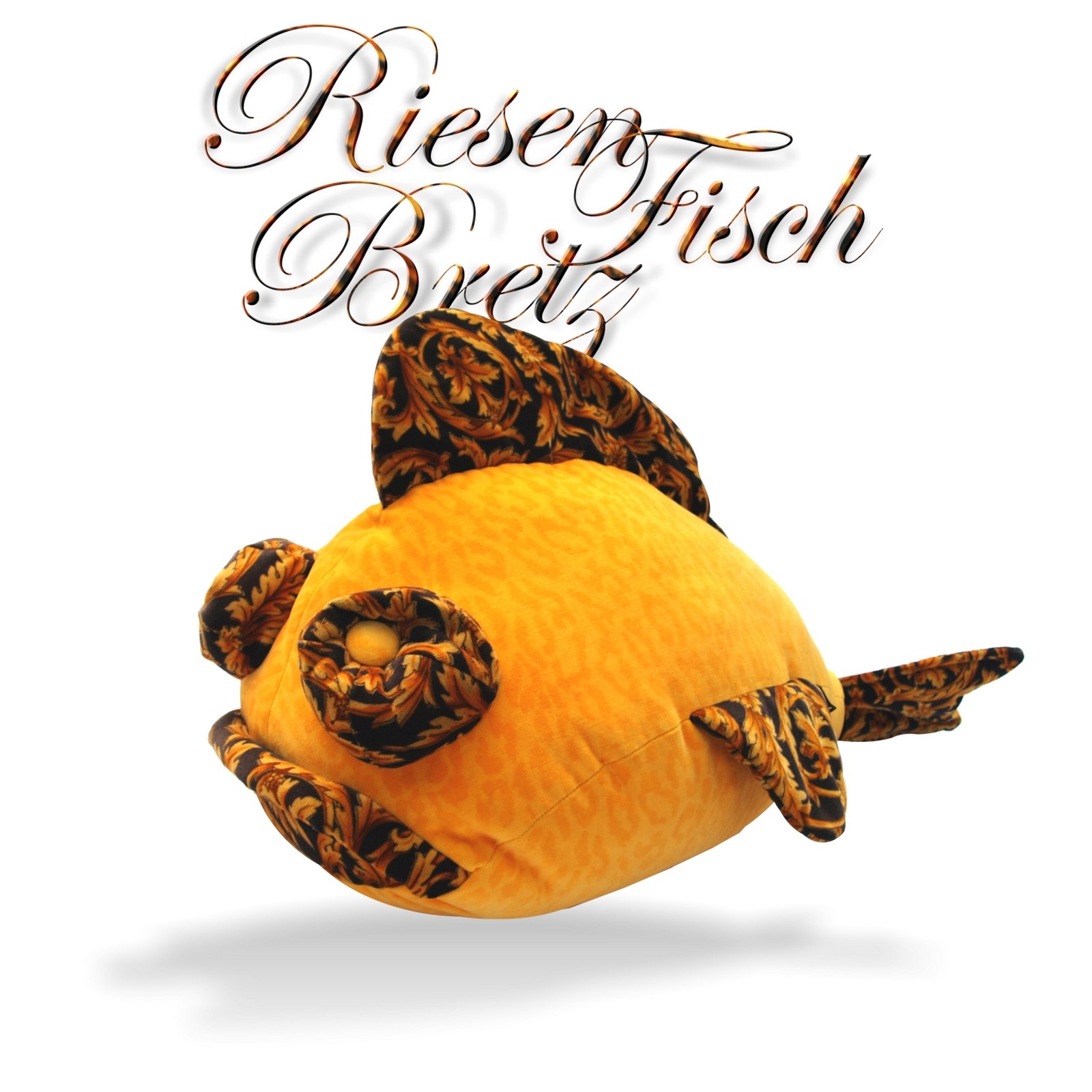 Bretz Cultsofa Kissen Fisch Goldranken für Sofa gold Bretz Kissen Fisch Sofa