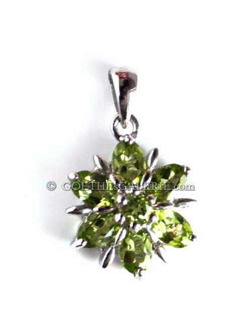 925 Silber Anhänger Peridot