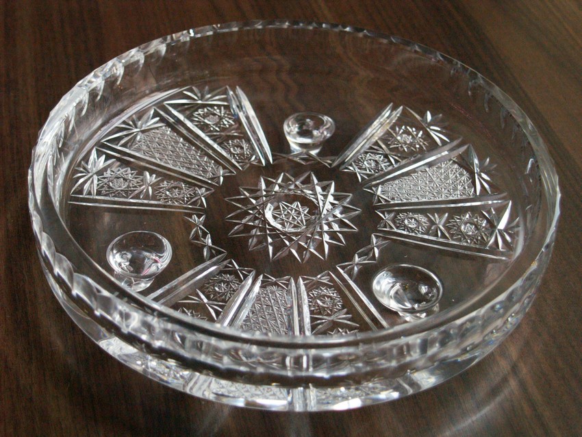 Bleikristall Obstschale Buffetplatte