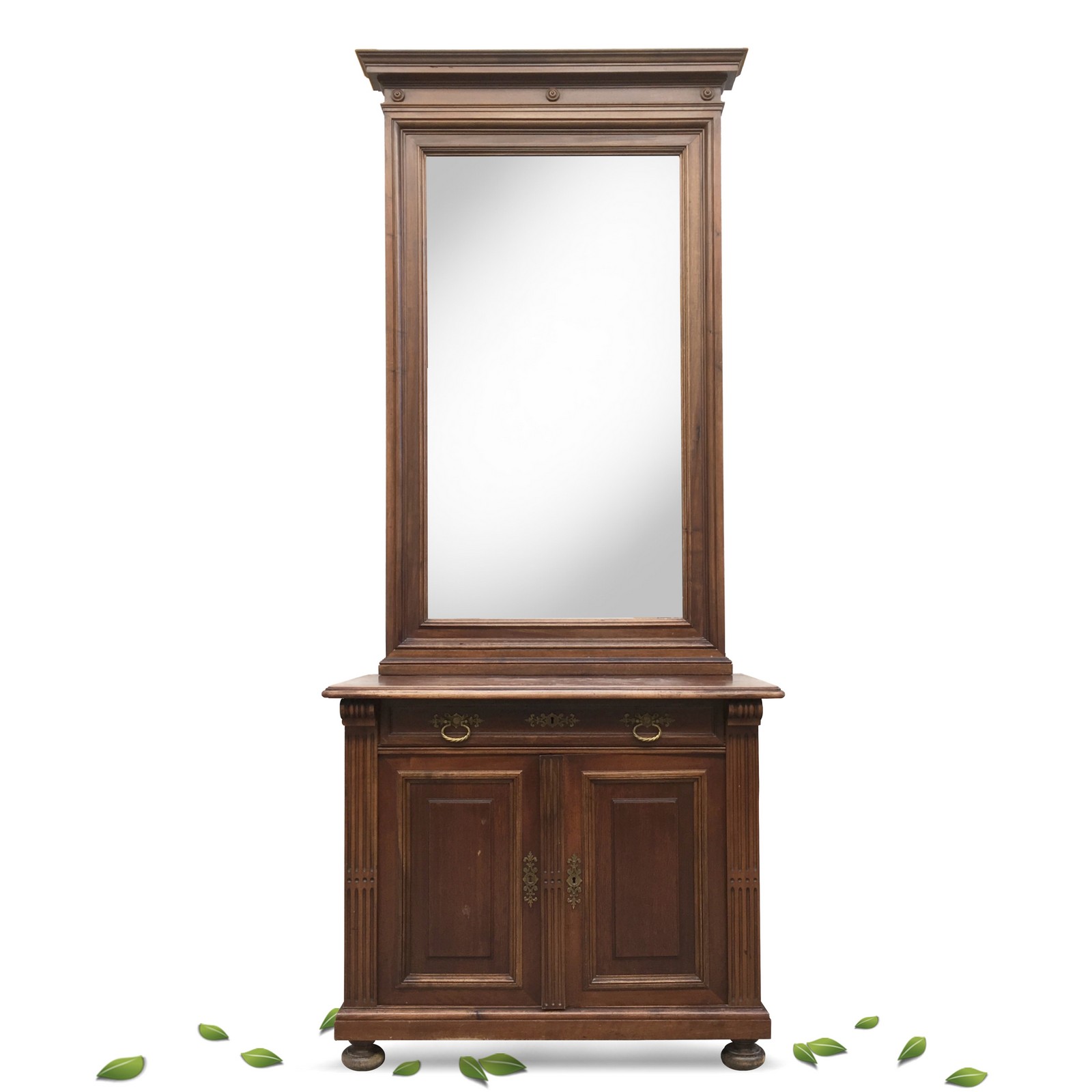 Kommode antike Anrichte Spiegelaufsatz Möbel ca 250cm Höhe! Spiegel Anrichte