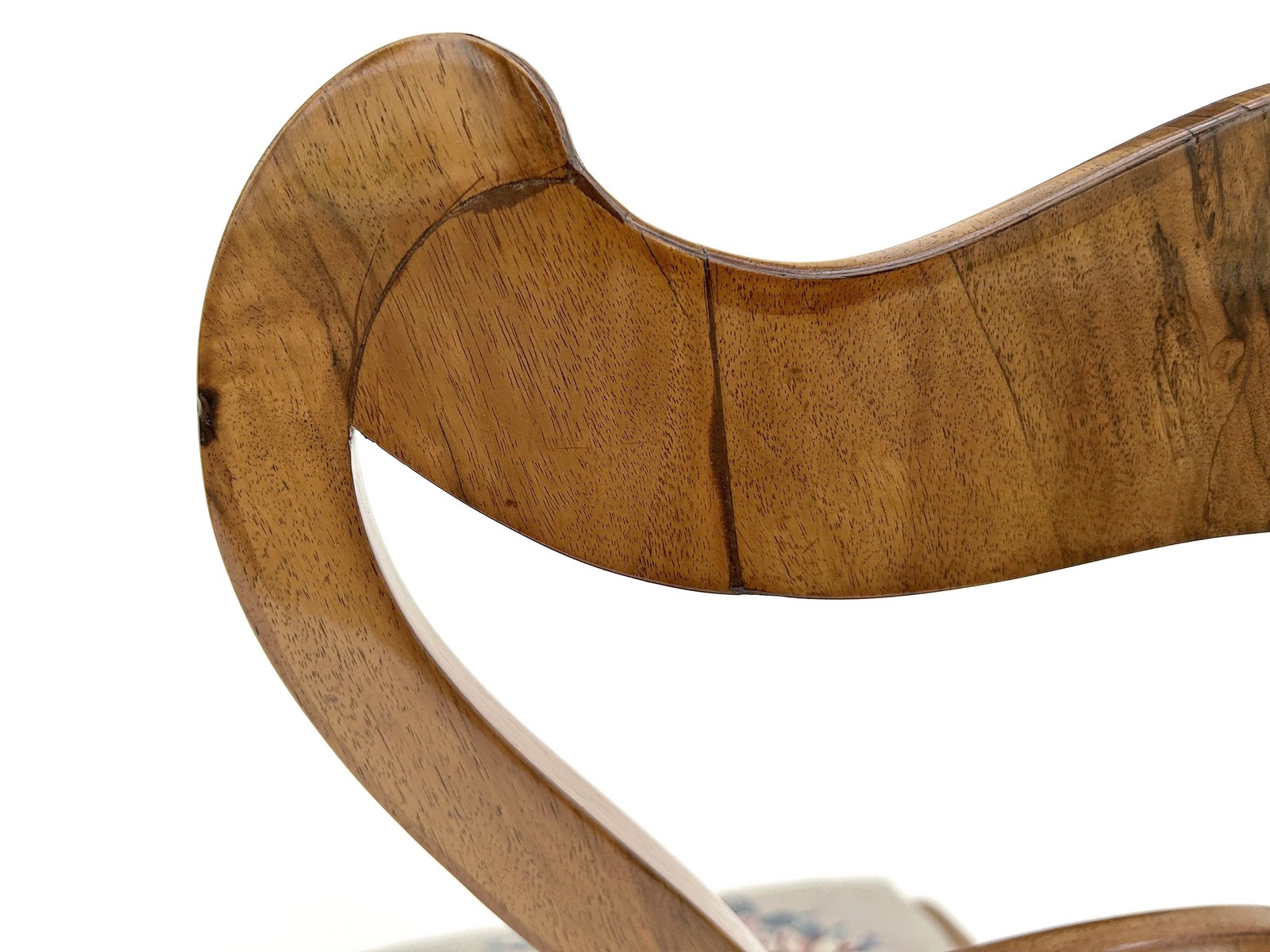 Paar Biedermeier Sessel Stuhl antik Gobelin 2 Stk. um 1820