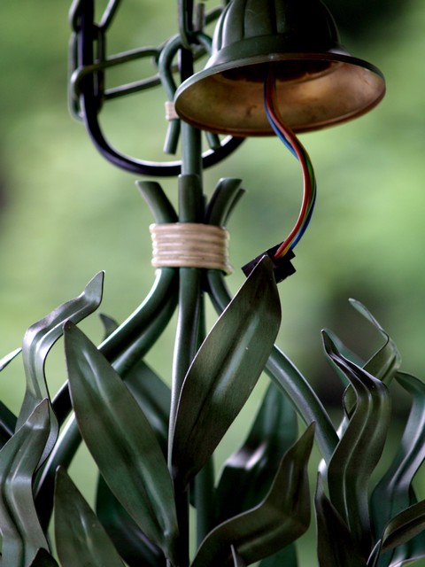 bretonischer Luster mit Blattwerk groß