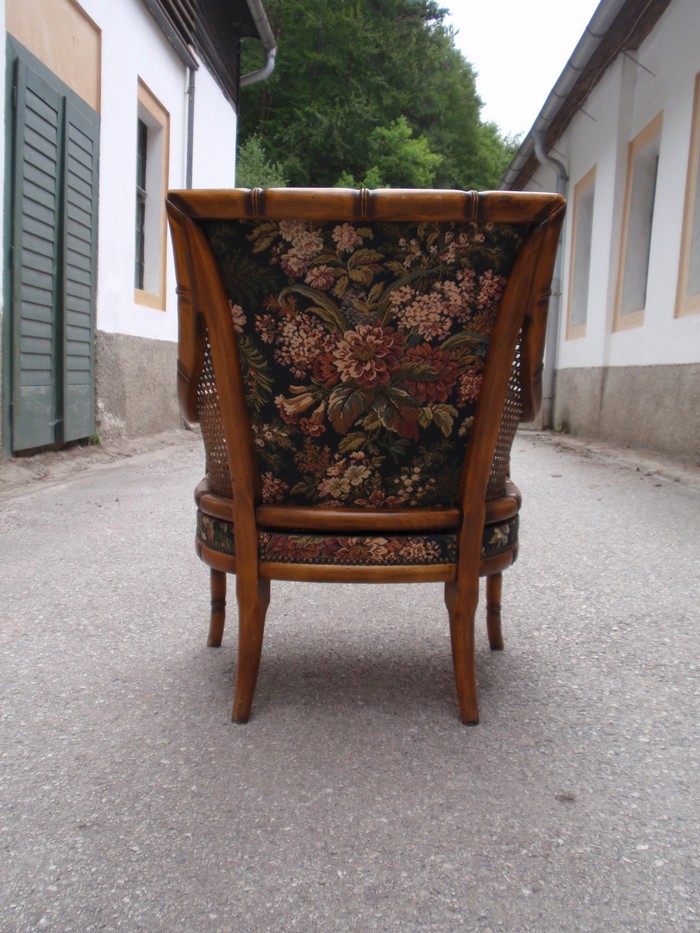 Stuhl antik Geflecht