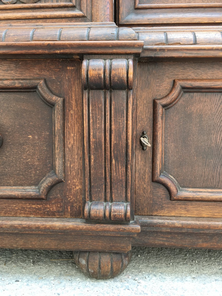 Vollholz Schrank antik Büro