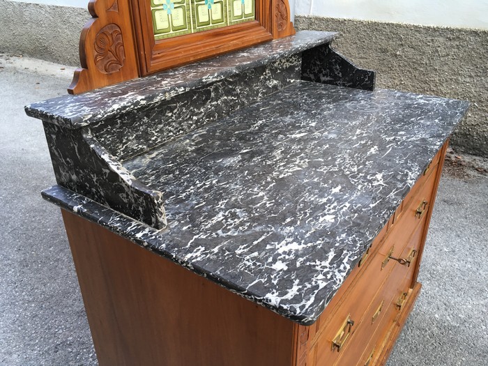 Kommode Marmorplatte antik