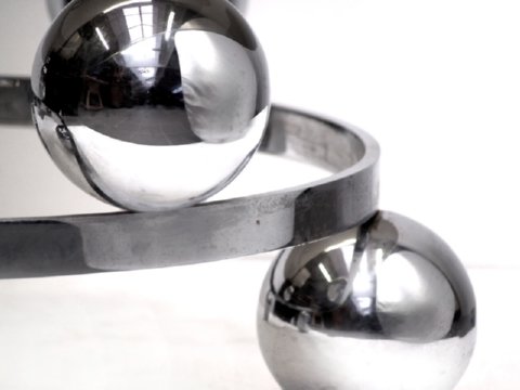 vintage chrom couchtisch antik