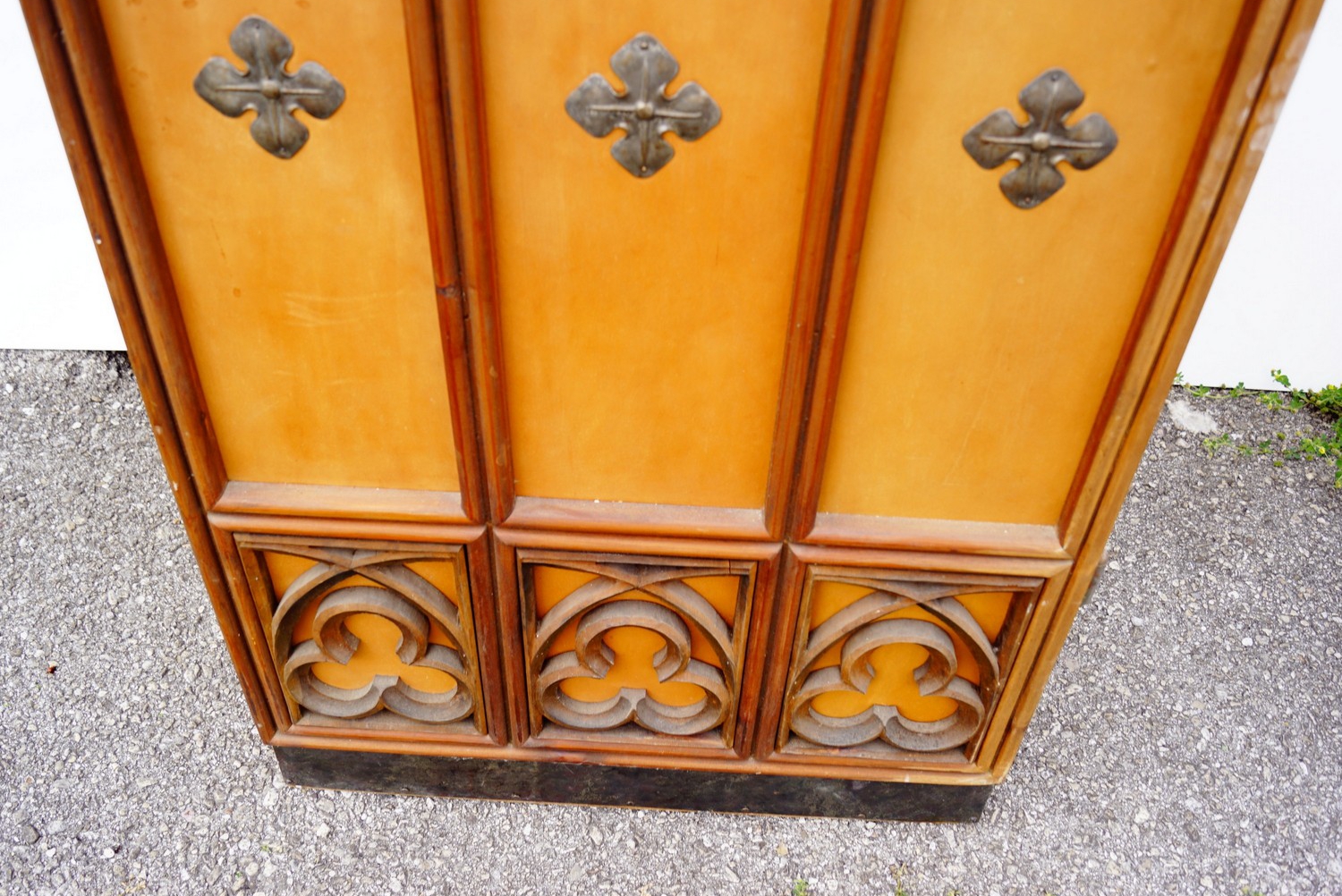 Vintage Türen Gotischer Stil Reliefdesign Bauerntüren