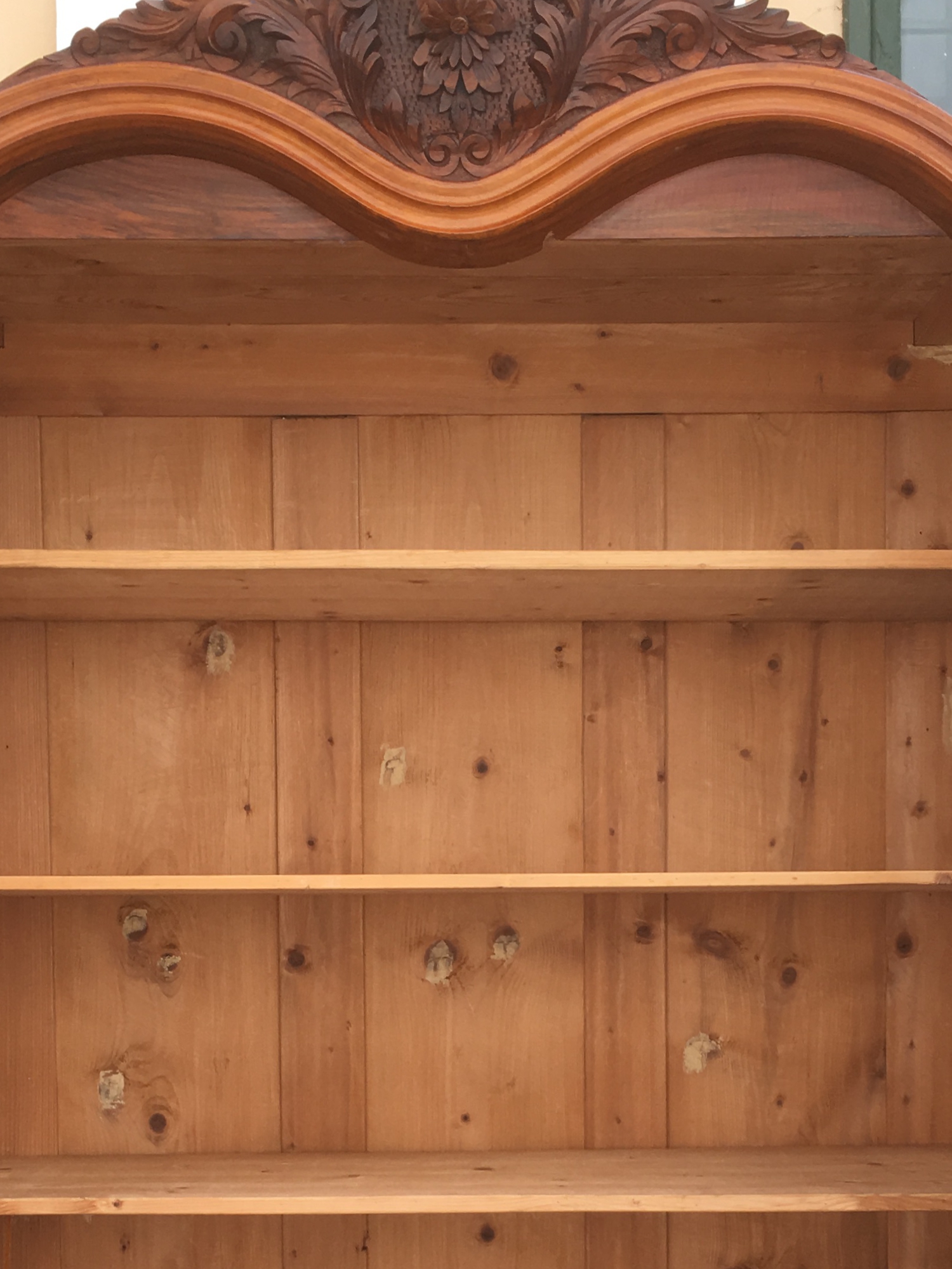 Schrank antik Vintage Kleiderschrank Regal Möbel Vollholz Rosen Shabby Chic Landhausstil Hotelmöbel