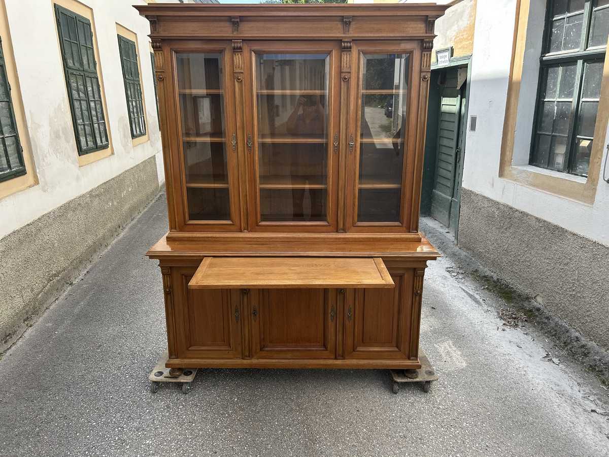 Bücherschrank antike Möbel Büro Speisezimmer Altdeutschland Versand kostenlos gebraucht