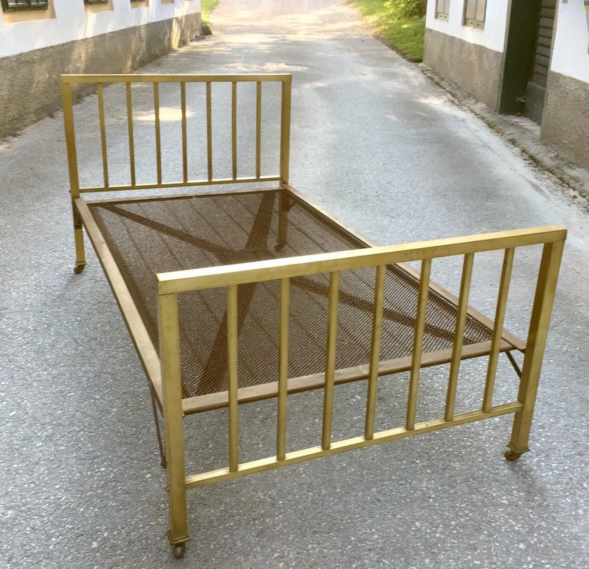 Bett Jugendstil Metall