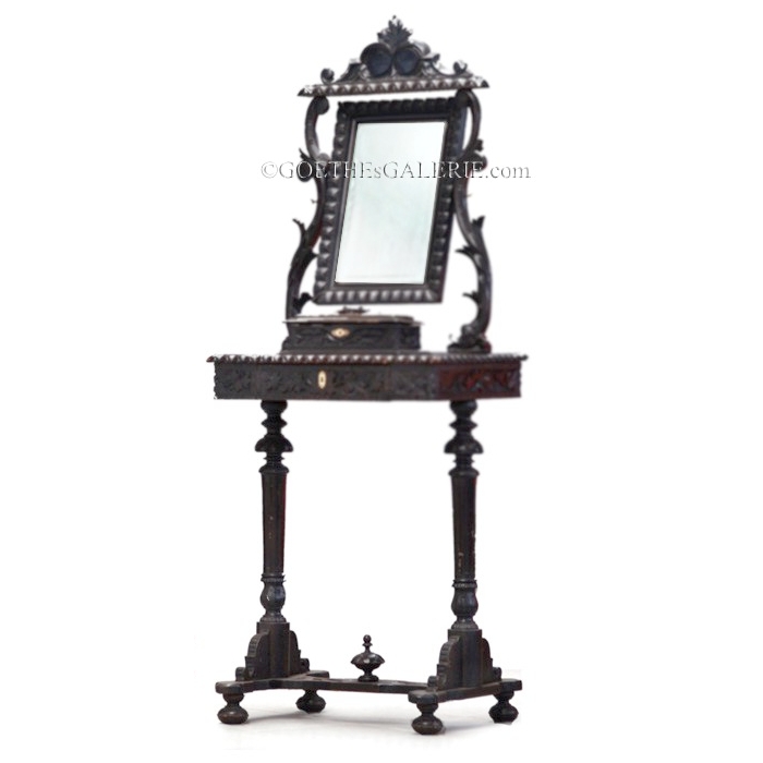 antiker Tisch Spiegel