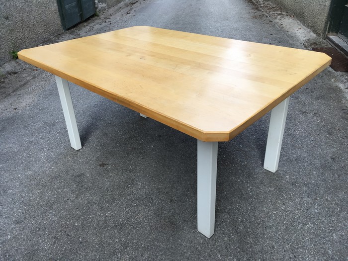 Esstisch Massivholz ausziehbar weiß Küchentisch