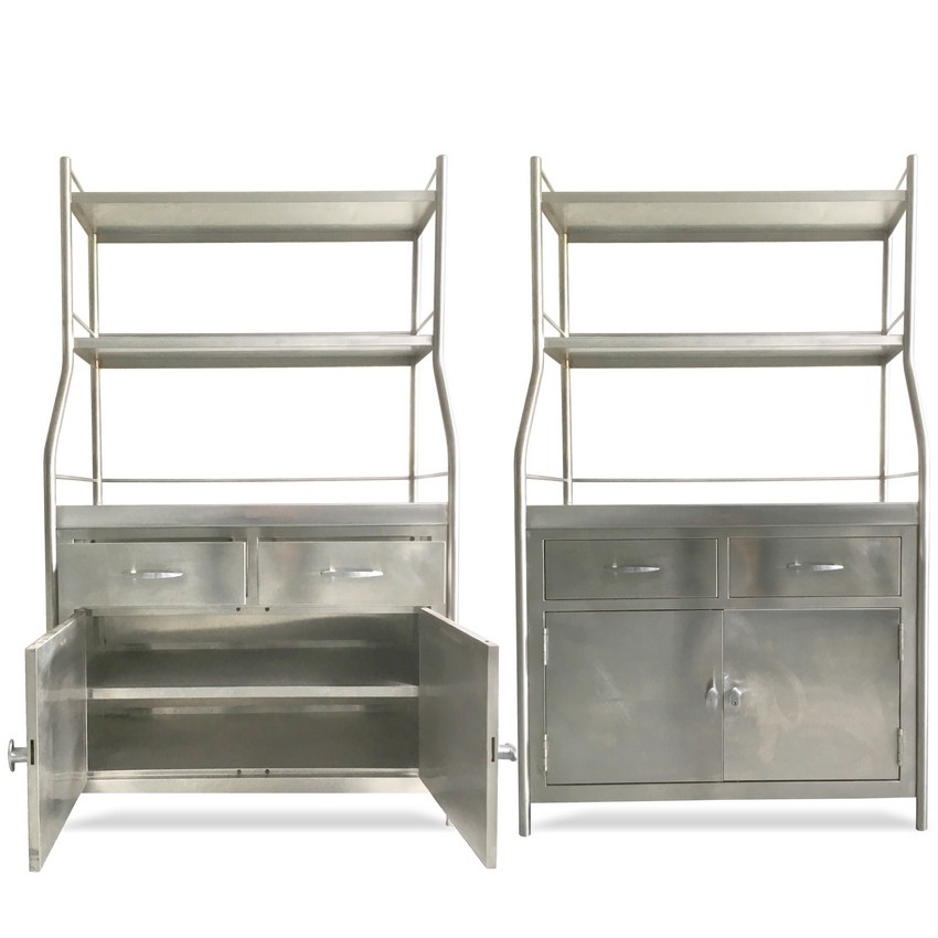 Kuechenschrank Edelstahl Vintage Küche