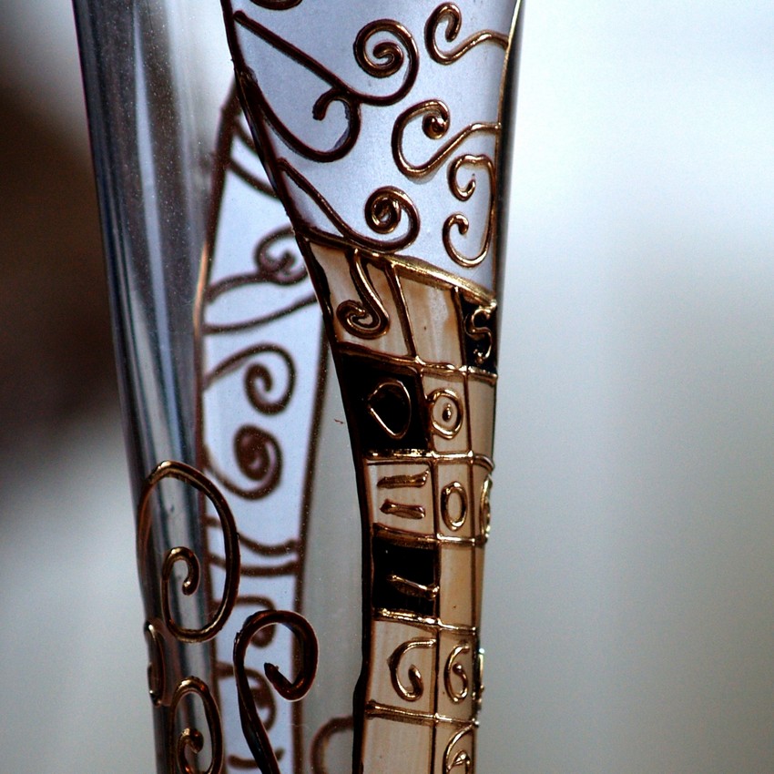 Nagel Sektflöten groß gold