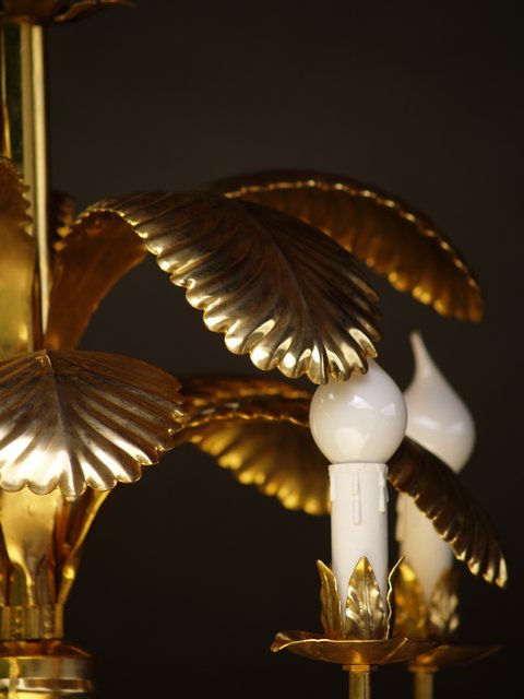 Palme Luster golden Metall Blätter