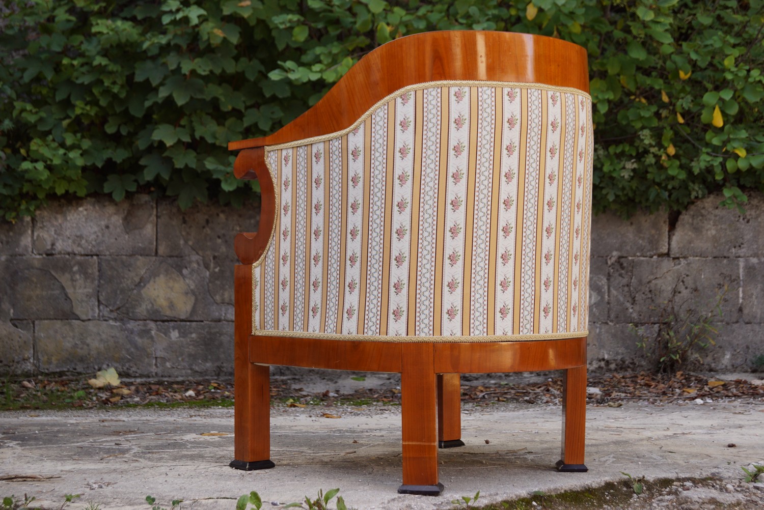 Antiker Biedermeier Sessel Schaufellehne Fauteuil