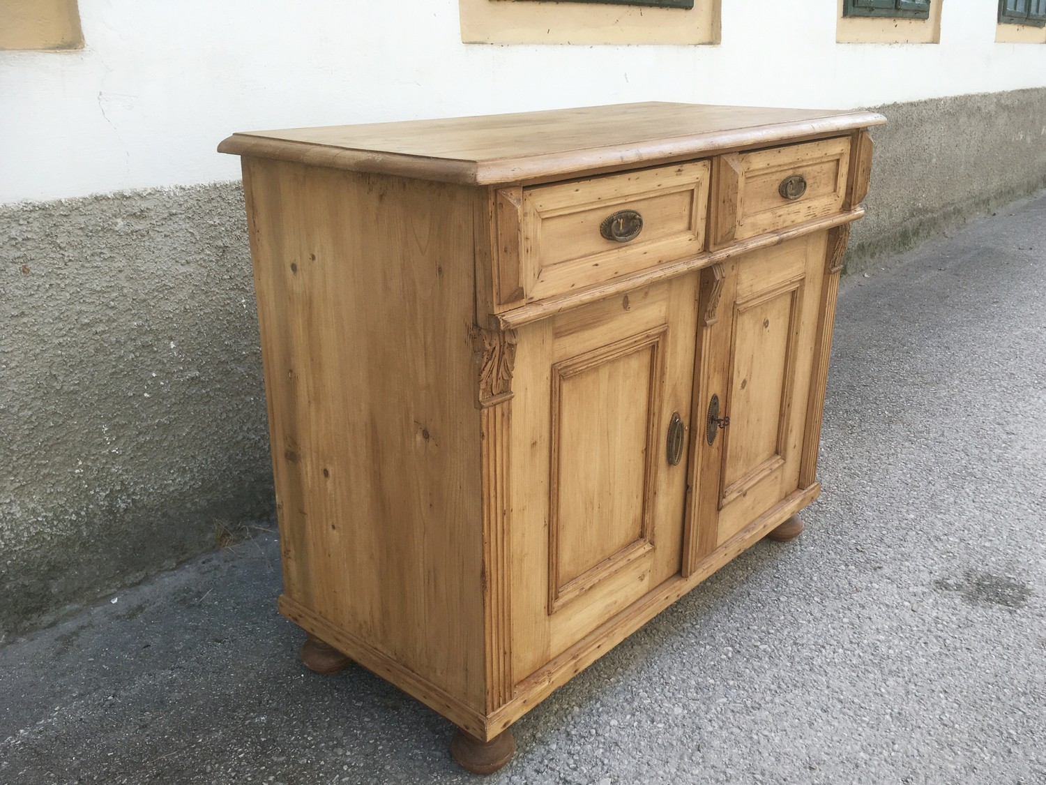 Kommode Anrichte Historismus Weichholz antik