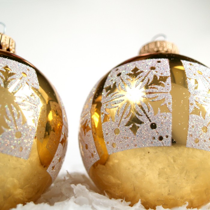 Christbaumkugel Schneeflocke