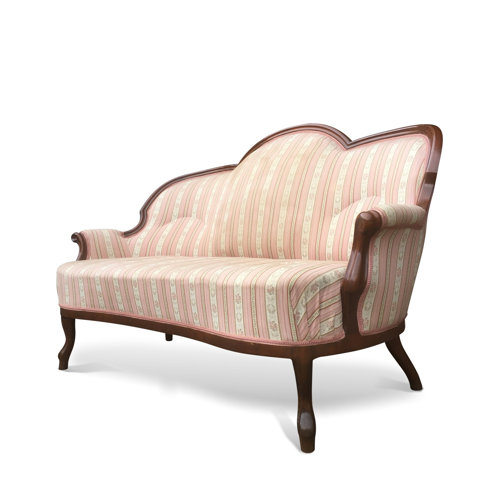 Sofa antik Sitzbank rosa Spätbiedermeier TOP-Schönheit! Sofa antik