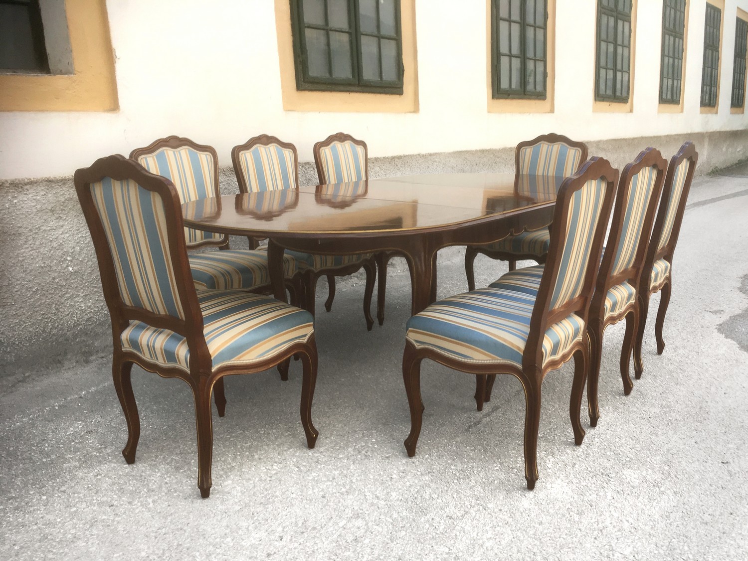 speisezimmer tisch sessel stuhl friedrich otto schmidt stilmoebel barock rokoko