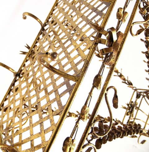 Shabby Chic Tassenhalter Kräuterkrone Küchenregal Tellerregal