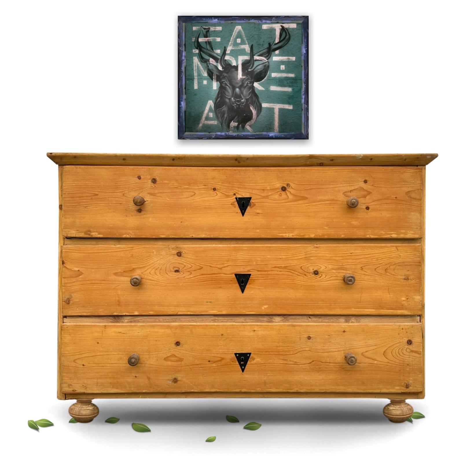 restaurierte Bauernkommode Fichte Massivholz.· Bauernschrank Antik