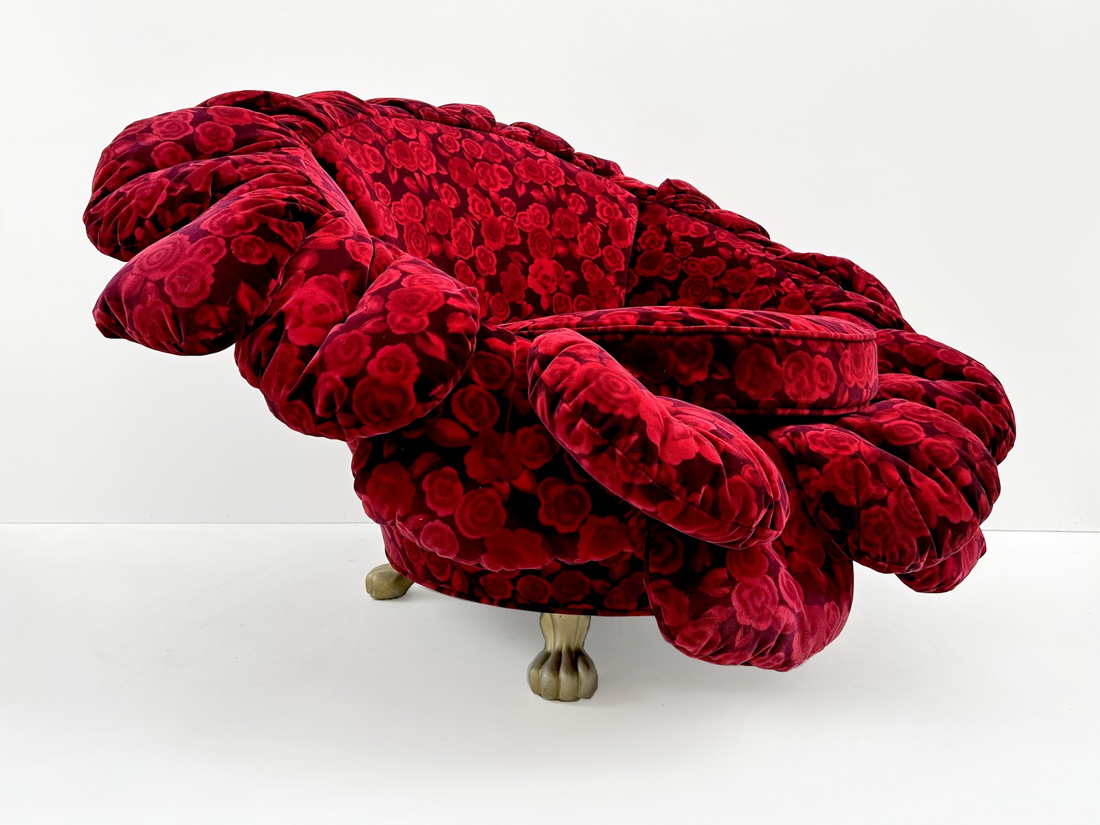 Original Bretz Rosy Sessel Stuhl Rosenstoff Tatzenbeine Couchsessel