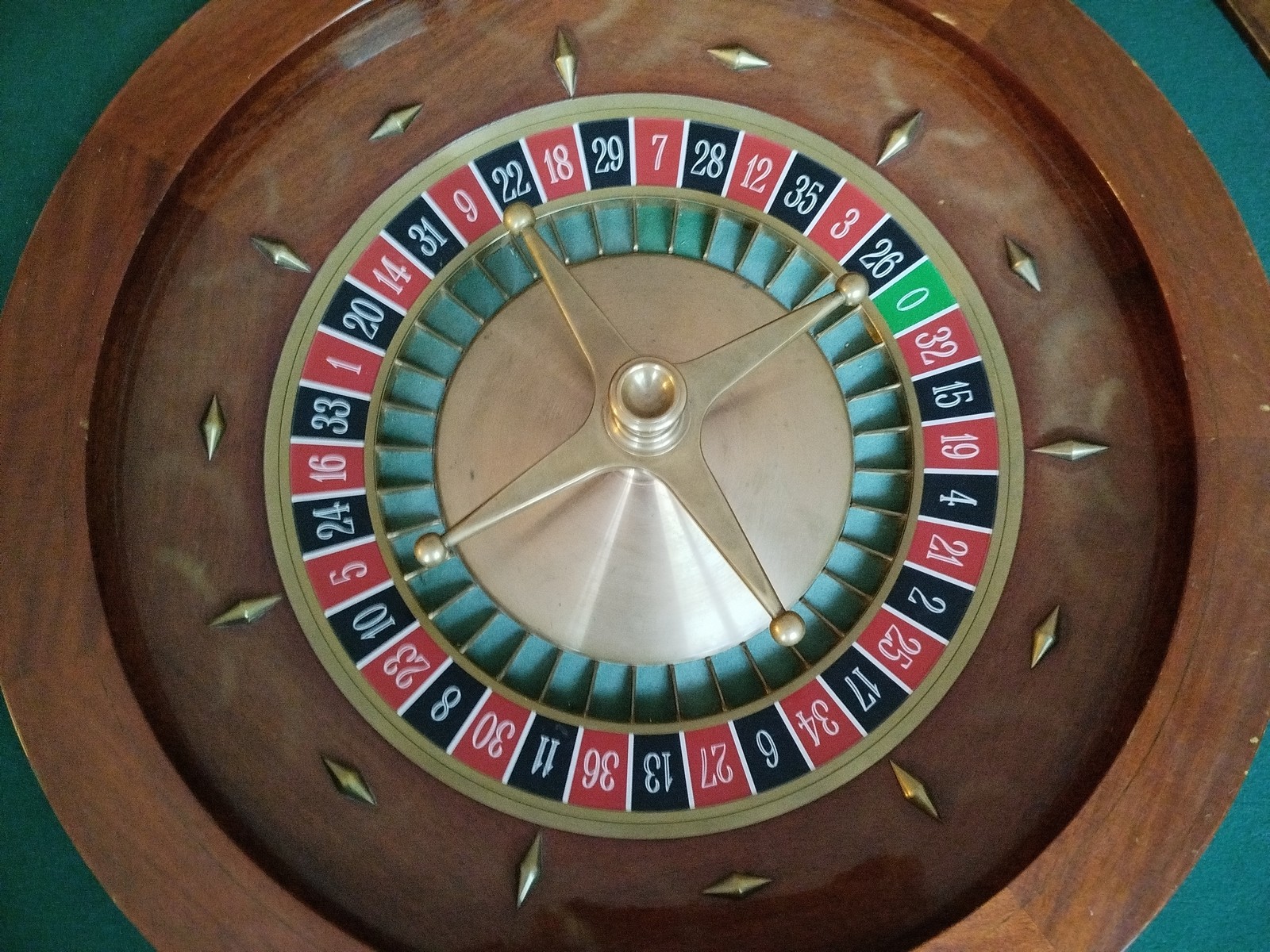 Roulette-Tisch Casino Roulette-Rad Caro Paris Casino Paris Caro Roulette Wheel Kessel Antikstil Vintagedesign