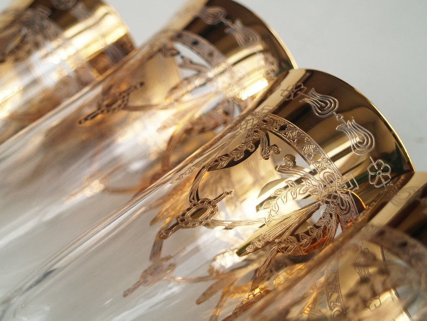 Sektgläser verGOLDet 24K Kristall