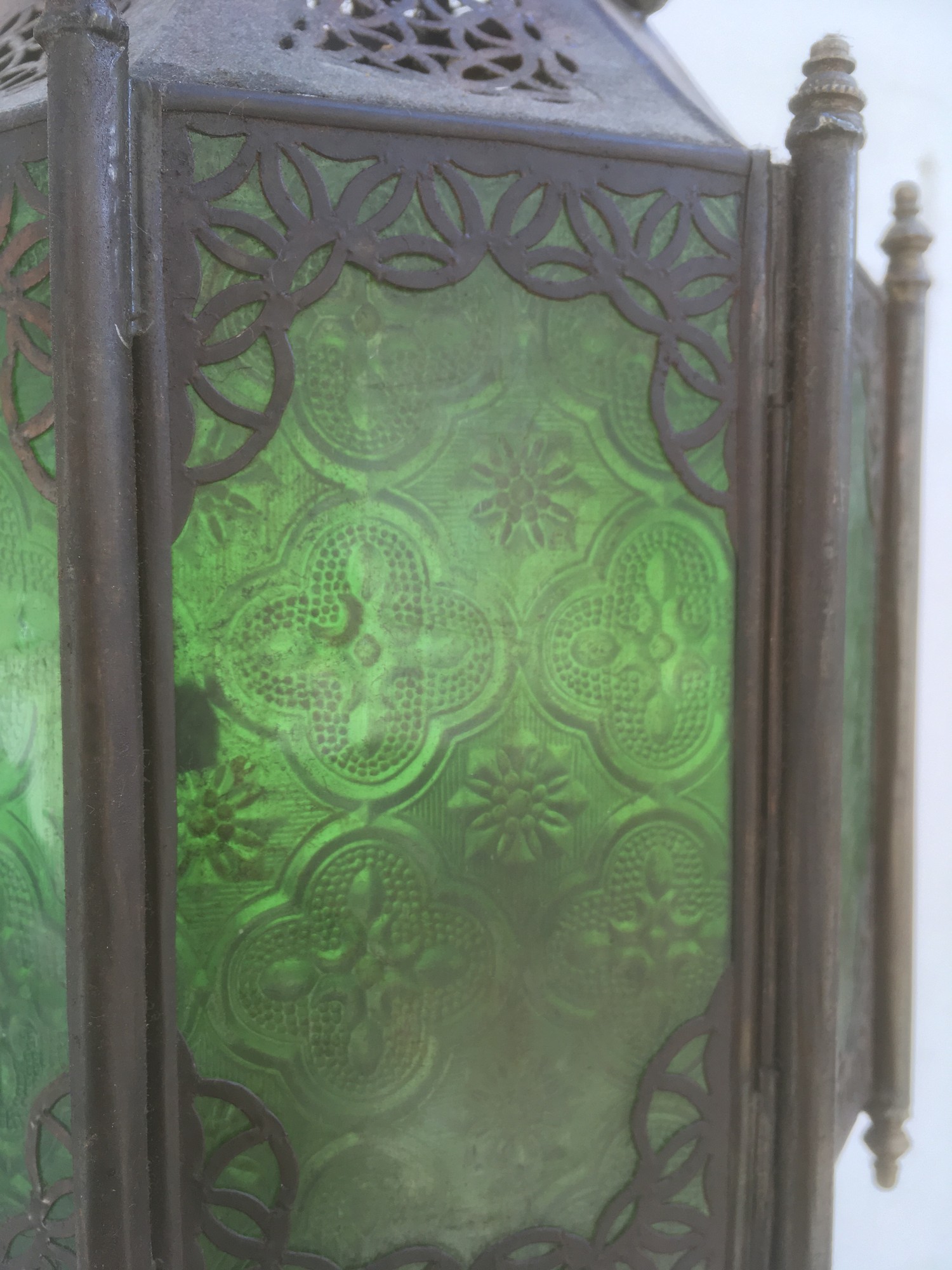 Leuchter Luster Orient Gläser Kupfer Laterne Tiffany Marokko