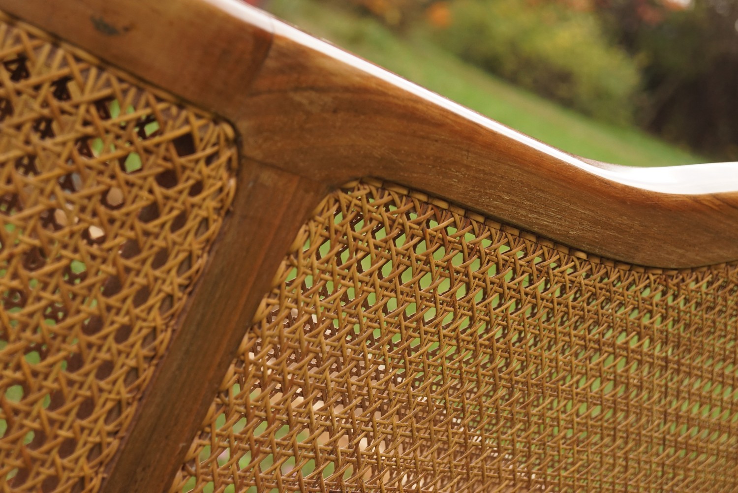 Doppelbett Chippendale antik Barockstil Vollholz Nuss Buche Möbel Wiener Geflecht Antiquität