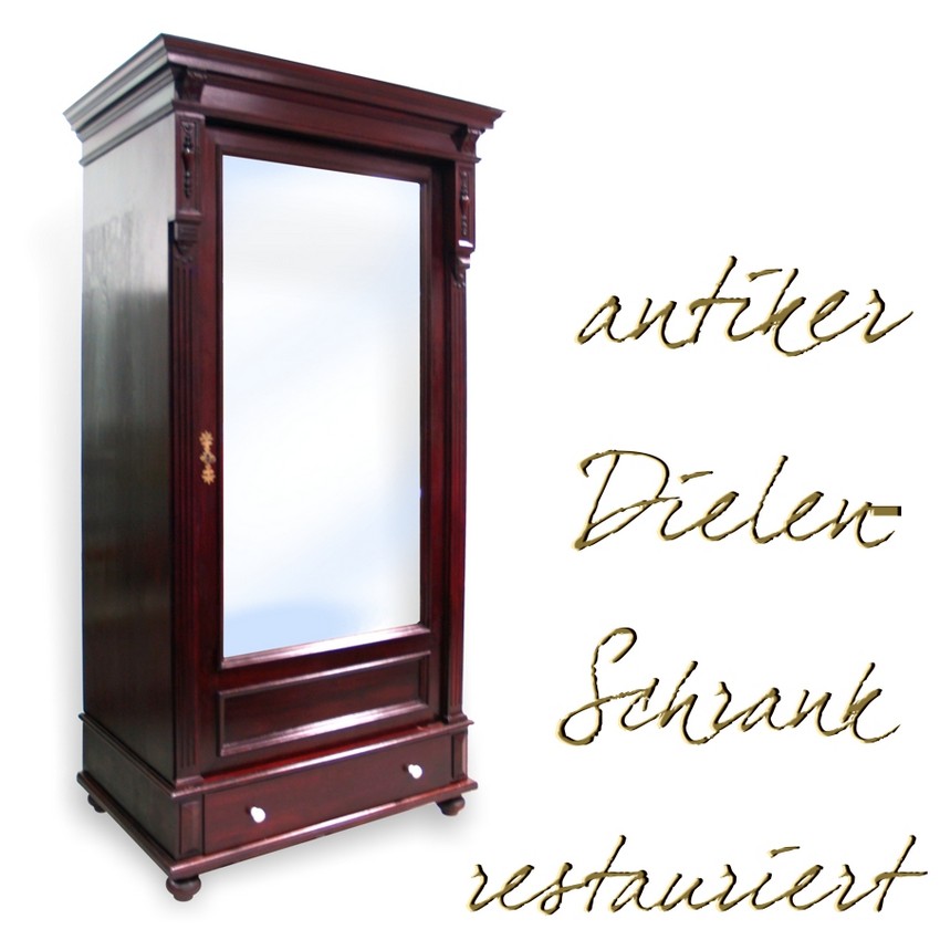 Dielenschrank restauriert Gründerzeit