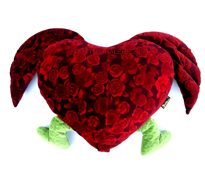 Bretz Kissen Angelheart Herzkissen Rosenstoff für Sofa Bretz Kissen Angelheart