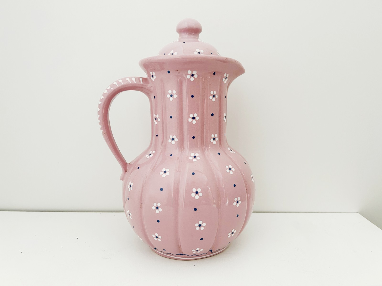 Gmundner Keramik Kaffeekanne groß Dirndl Rosa Barock 1,7 l Gmundner Kaffeekanne rosa